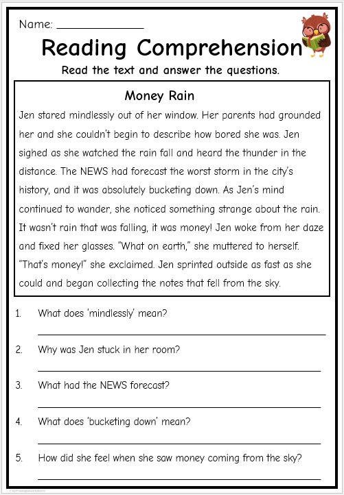 Reading worksheet for First Grade Worksheet featuring the "Map That Story!" activity for first graders to enhance reading comprehension skills. Engaging visual for a reading comprehension exercise that emphasizes story mapping and character identification.