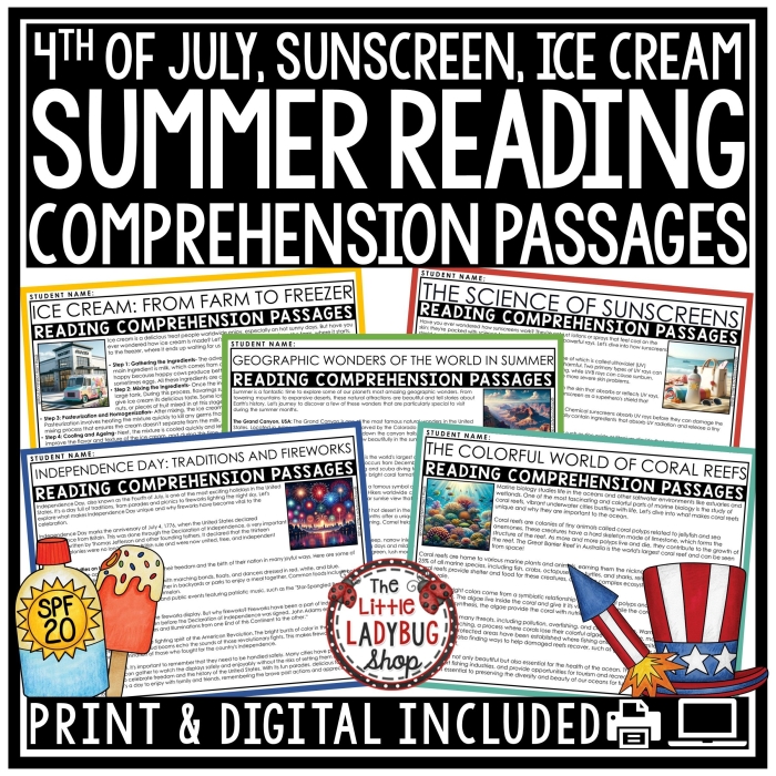Ice Cream Disaster Reading Comprehension Worksheet for Grade 3 Worksheet featuring the Ice Cream Disaster passage to enhance third graders' reading comprehension skills