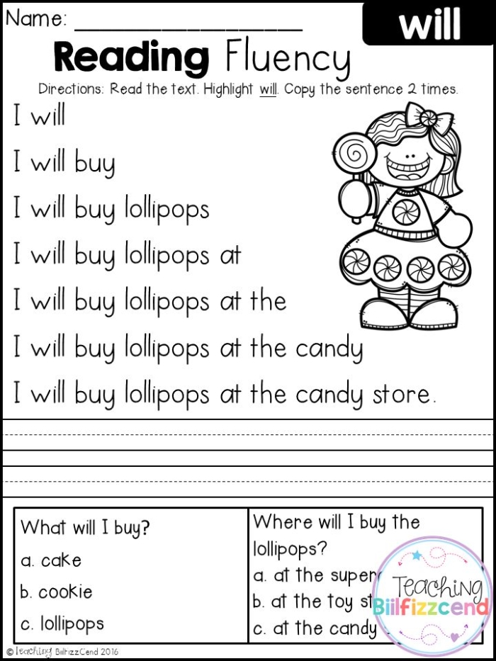 Children practicing reading fluency with a passage from Through the Looking-Glass