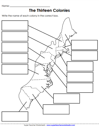 Third grade student using an early colonial history timeline worksheet for social studies practice