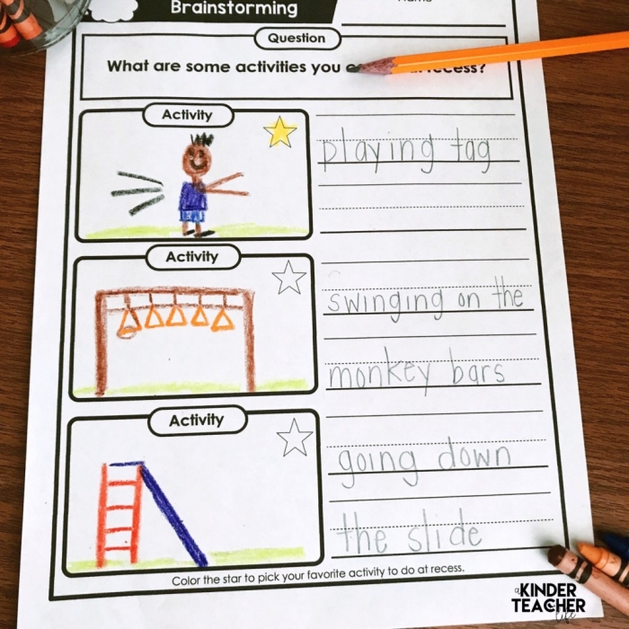 Worksheet for developing arguments about the ideal length of recess time Recess Opinion Writing worksheet for second graders focusing on geometry concepts