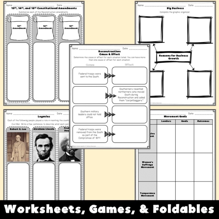 Sixth grade students studying the Reconstruction Amendments and their impact on ending discrimination in American history