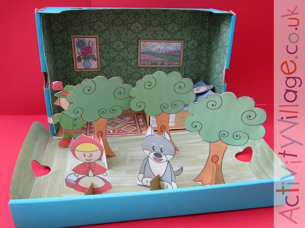 Little Red Riding Hood coloring worksheet for Pre-K addition practice 25