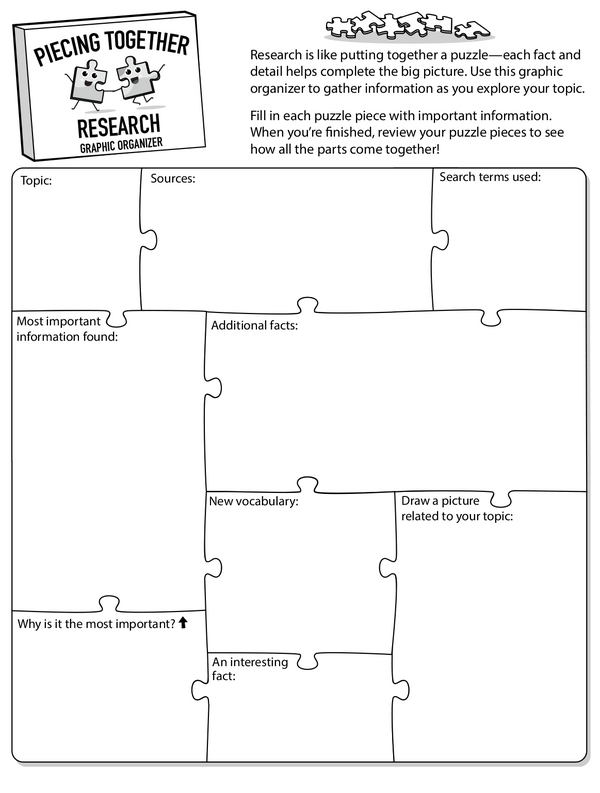 Second grade students using a structured research graphic organizer for civics and government studies
