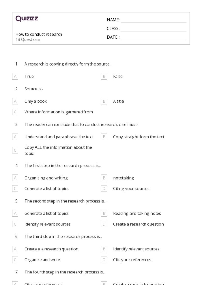 Steps to Writing a Research Paper Guide Worksheet 21 Third grade worksheet illustrating the sequential steps to writing a research paper number 21