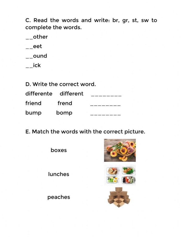 Worksheet image showcasing a fun and engaging way for students to improve their spelling skills Revising Spelling worksheet for second graders to track their writing revisions