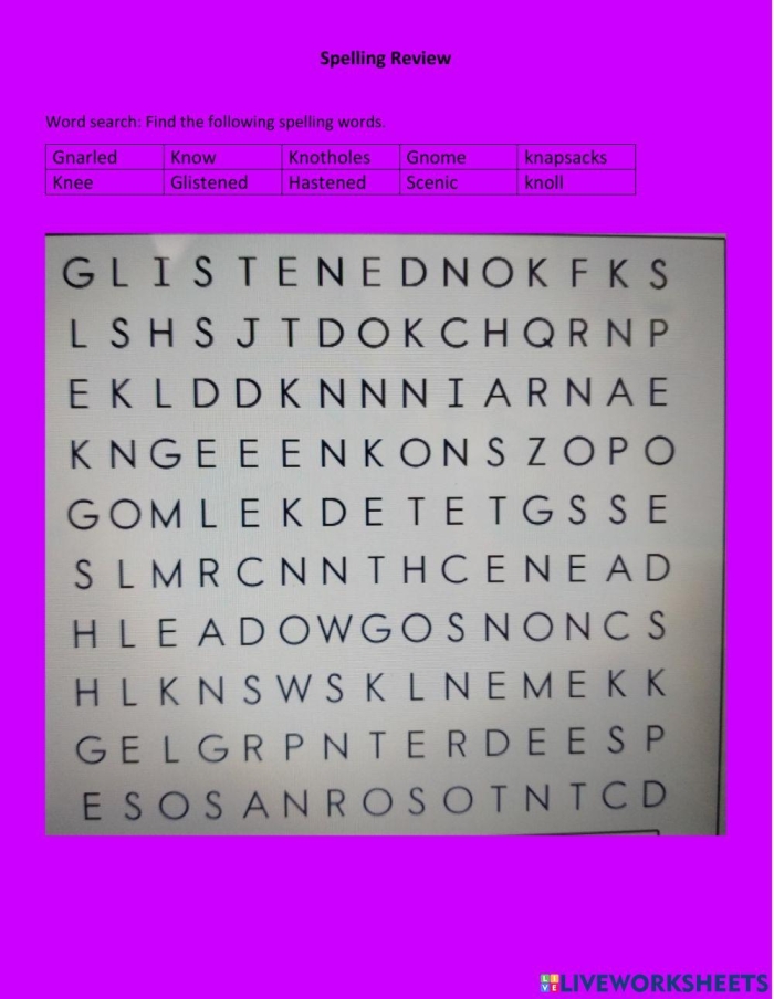 Worksheet image illustrating the revision process for tricky words in writing Revising Spelling worksheet for second graders focusing on geometry concepts