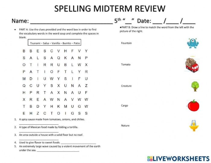 A helpful tool for students to improve their spelling and writing skills Revising Spelling worksheet for second graders to track their writing revisions