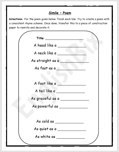 Engaging worksheet to help students learn about rhyme schemes in poetry Rhyme scheme practice worksheet for fourth graders focusing on poetry identification