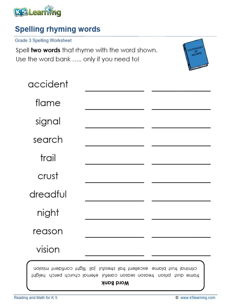 Rhyming Words Game 3 worksheet featuring a maze to identify rhyming words for Pre-K students