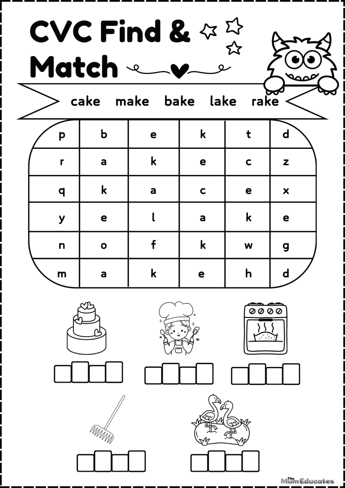 Find Rhyming Words Worksheet 10 for Kindergarten Students Kindergarten student completing a worksheet to find rhyming words for a Time and Money lesson