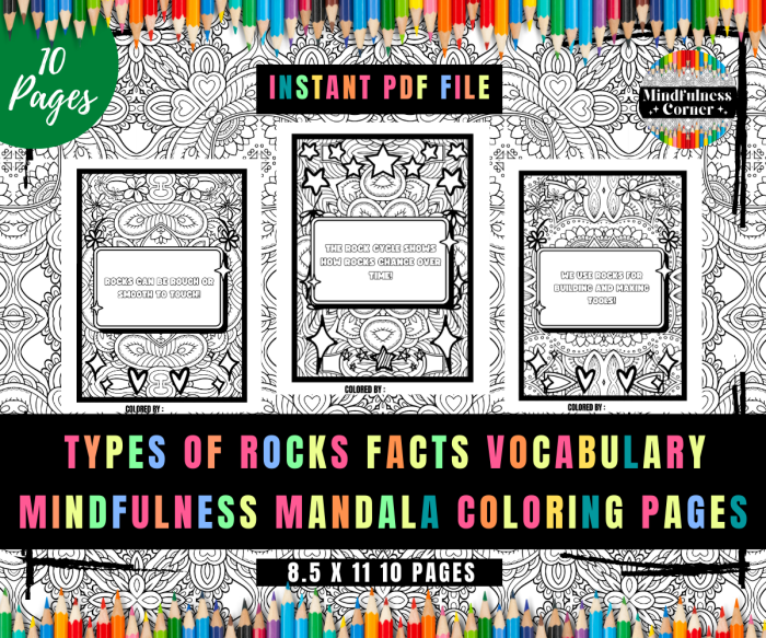 Sixth grade science worksheet featuring a vocabulary matching activity about the rock cycle