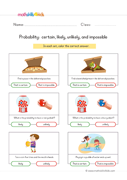 Two children playing rock paper scissors game with probability concepts illustrated