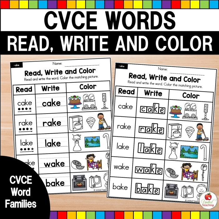 Engaging Roll a Word: Long I CVCe worksheet for first graders Worksheet for practicing long I CVCe words with a fun dice game