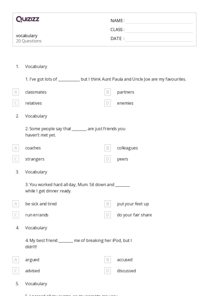5th Grade Vocabulary Strategies Worksheet Number Eleven Fifth grade vocabulary strategies worksheet focusing on root words and context clues