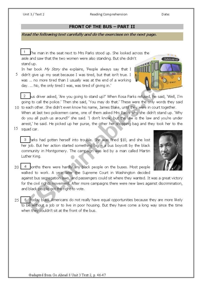 Children engaging with the Rosa Parks: Historical Heroes worksheet in an algebra class