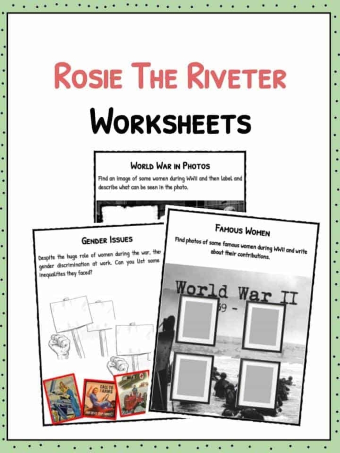 Rosie the Riveter Addition Worksheet for Second Grade 21 Second grade addition worksheet featuring a Rosie the Riveter coloring page for math practice number 21