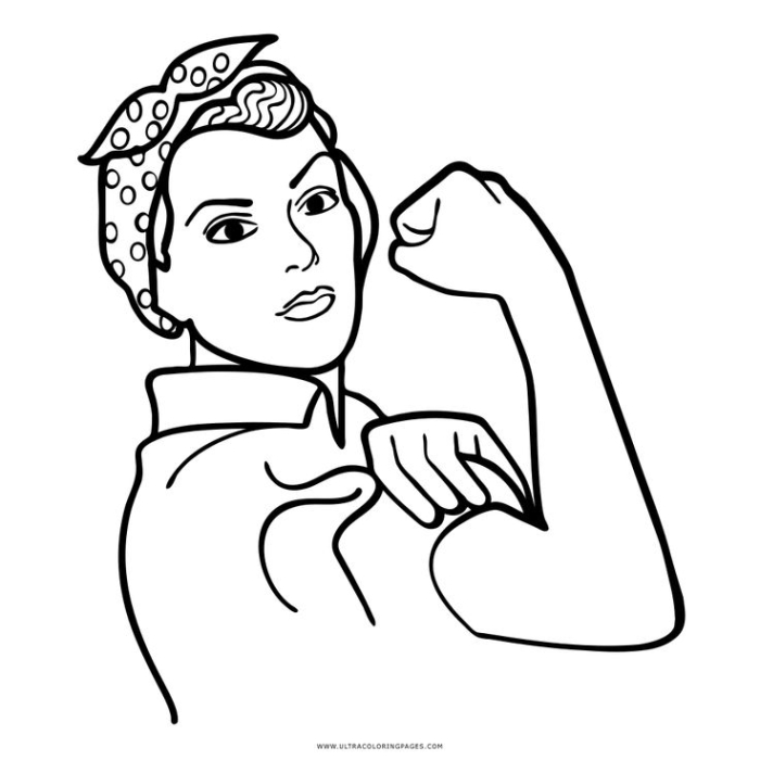 Second grade math worksheet featuring a Rosie the Riveter coloring activity 13 Rosie the Riveter coloring page for second grade addition worksheet 13