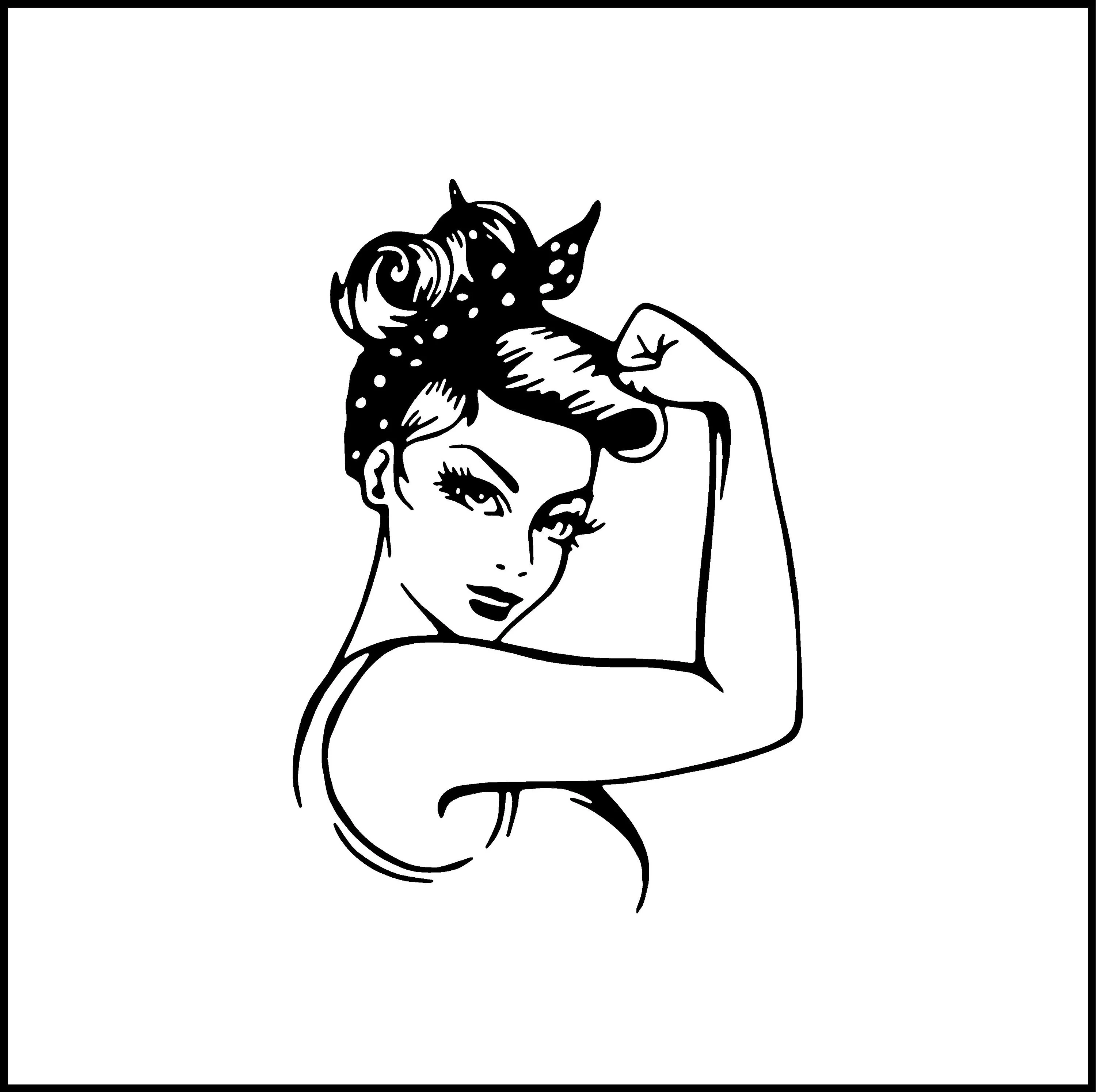 Coloring activity featuring the iconic symbol of female empowerment, Rosie the Riveter Rosie the Riveter coloring page worksheet for second graders focusing on addition skills