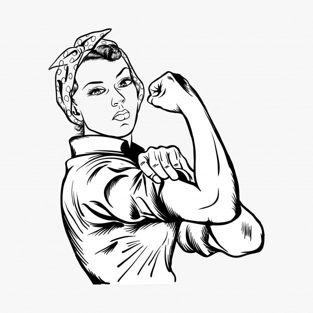 Coloring activity featuring Rosie the Riveter, an icon of women's empowerment Rosie the Riveter coloring page worksheet for second graders focusing on addition skills