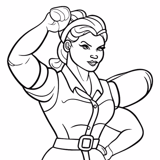 Second Grade Math Addition Worksheet Rosie the Riveter Coloring Page 22 Rosie the Riveter addition worksheet for second grade students featuring a historical figure coloring page 22