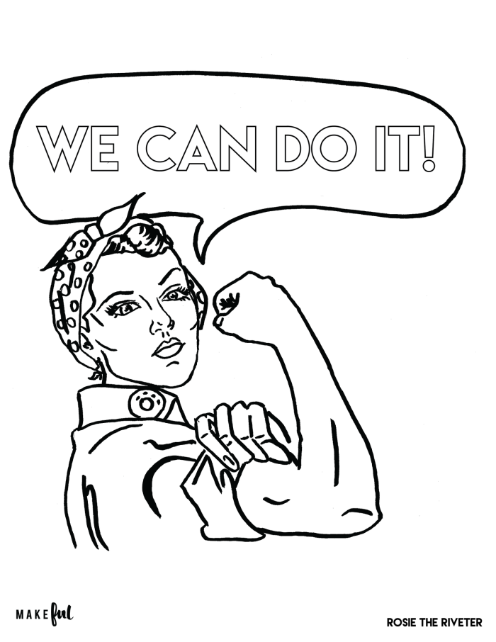 Rosie the Riveter Addition Worksheet 18 Second Grade Coloring Page Rosie the Riveter coloring page for second grade addition practice worksheet 18