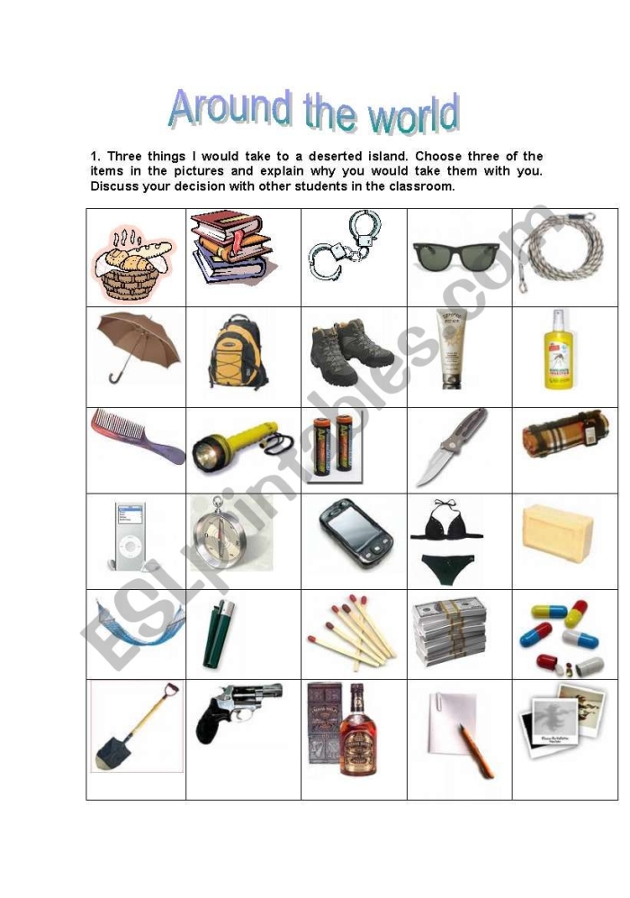 Rounding Around the World worksheet for third graders focusing on three-digit number rounding practice