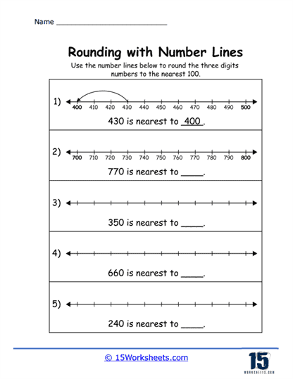 Sea-themed rounding color by number activity for third graders Coloring worksheet featuring a sea turtle and sea stars to teach rounding to the nearest hundred