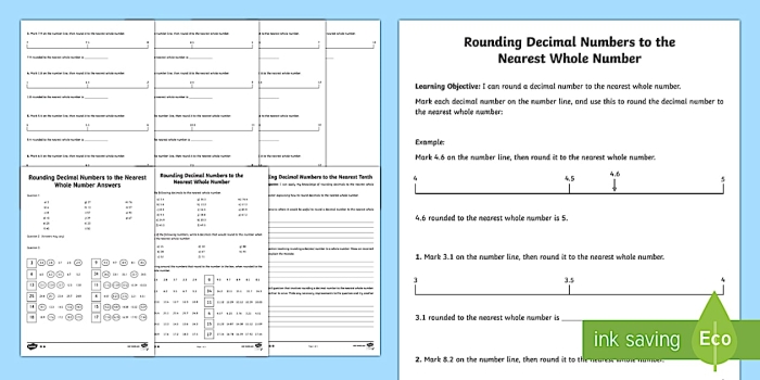 Rounding Decimals Math Worksheet for Fifth Grade Page 6 Fifth grade students practice rounding and comparing decimals on this math worksheet page 6