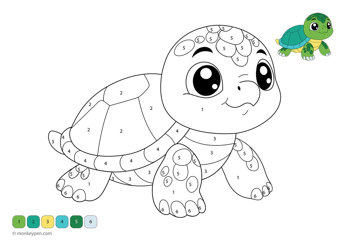 Reading worksheet for Third Grade Color by number worksheet featuring a sea turtle and sea stars, designed to teach rounding to the nearest hundred. Rounding Color by Number: Sea Turtle and Sea Stars for third graders.