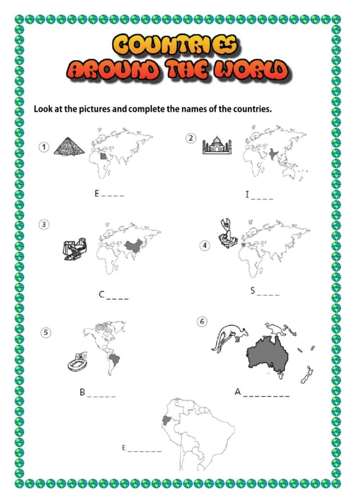 Third grade math worksheet featuring a Rounding Around the World theme with three-digit number problems