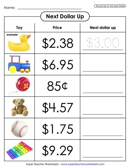 Third grade math worksheet for rounding numbers to the nearest ten and hundred