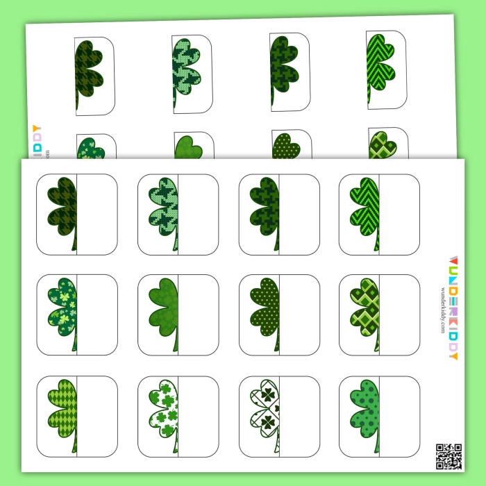 S is for Shamrock worksheet featuring fun shamrock coloring activities for Pre-K students