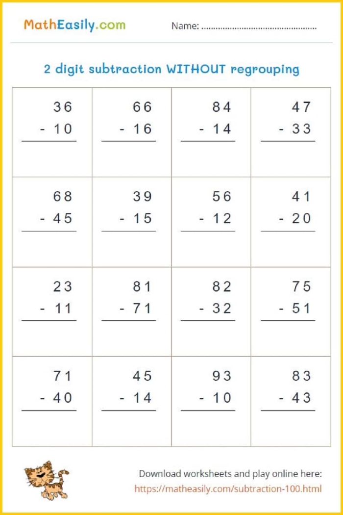 Sailing With Subtraction: Engaging two-digit math practice for young learners Two-digit subtraction practice worksheet for second graders featuring a sailing theme