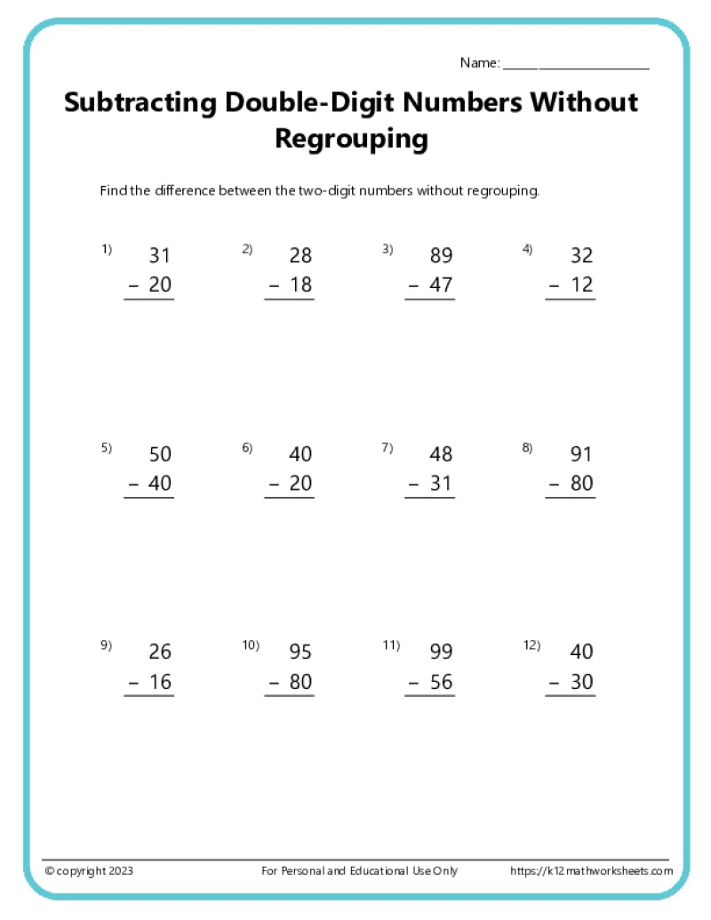 Sailing With Subtraction: Engaging worksheet for 2nd grade math skills Two-digit subtraction practice worksheet featuring a sailing theme for second graders