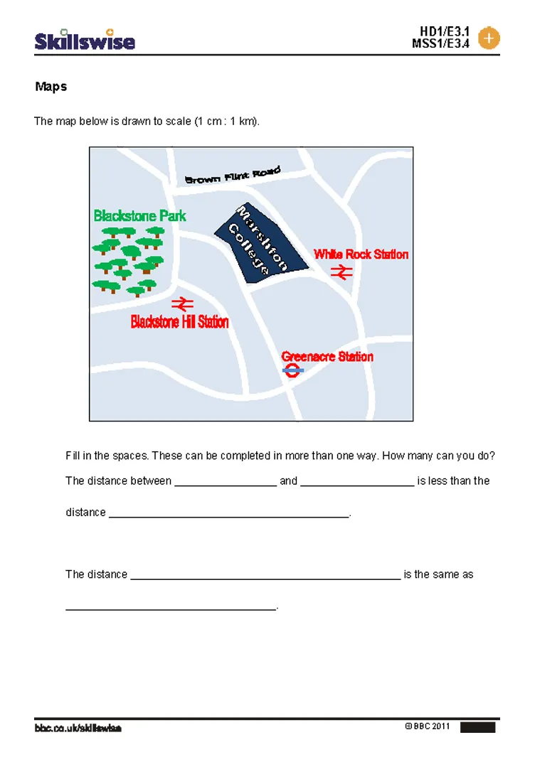 Geometry practice sheet: Find Areas Using Scale Drawings for Grade 7 Worksheet for calculating areas from scale drawings in seventh-grade math
