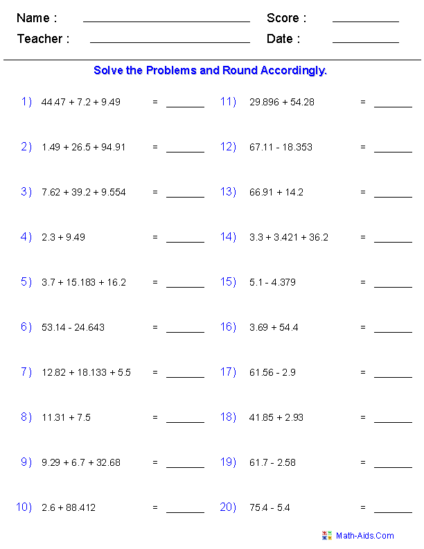 Adding and Subtracting Numbers in Scientific Notation Practice Worksheet 12 Eighth grade math worksheet for practicing addition and subtraction of numbers in scientific notation