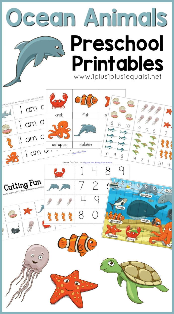 Colorful sea creatures measurement worksheet for second graders featuring cut-out rulers