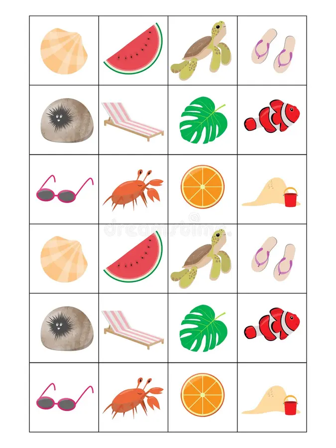 Third grade math printable featuring a complete deck of seasonal playing cards with icons for spring summer fall and winter