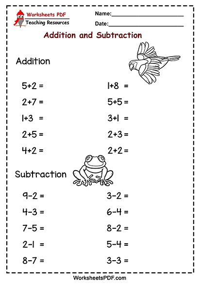 Addition and Subtraction Worksheet 7 Multiple Choice Practice for Second Grade Second grade student filling in multiple choice bubbles on an addition and subtraction worksheet