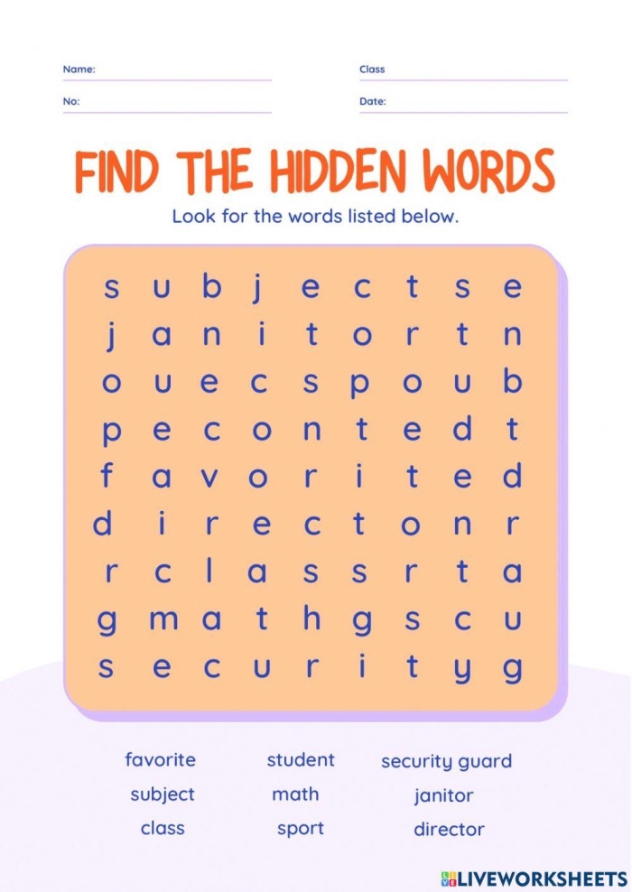 Second grade math worksheet featuring addition practice and a hidden word puzzle task