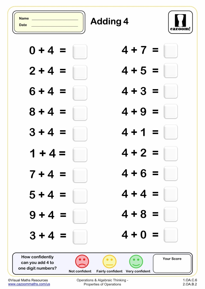 Addition worksheet for second graders featuring colorful math problems