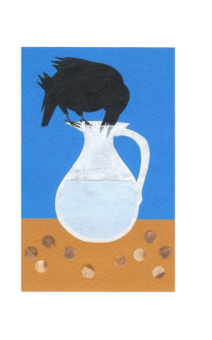 Worksheet featuring The Crow and the Jug for second-grade algebra students