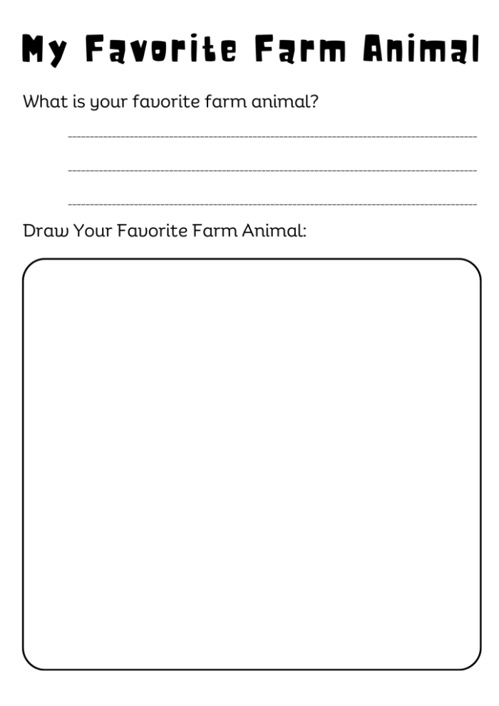 Worksheet for kids to write about their favorite animal and research facts