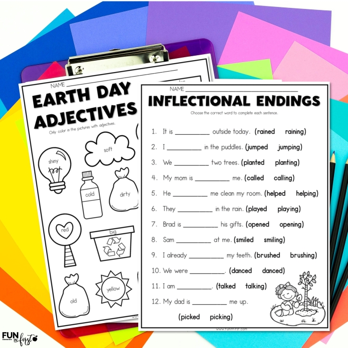 Printable April Calendar Worksheet for Second Grade Reading Lesson 14 Second grade student working on a spring themed April calendar printable worksheet