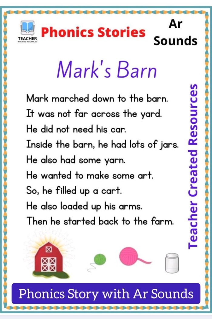 Second grade phonics worksheet showing ar and or word blend exercises with pictures and fill-in-the-blank activities for sound recognition