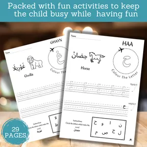 Second grade worksheet featuring an Arabian horse illustration with educational facts and a crossword puzzle