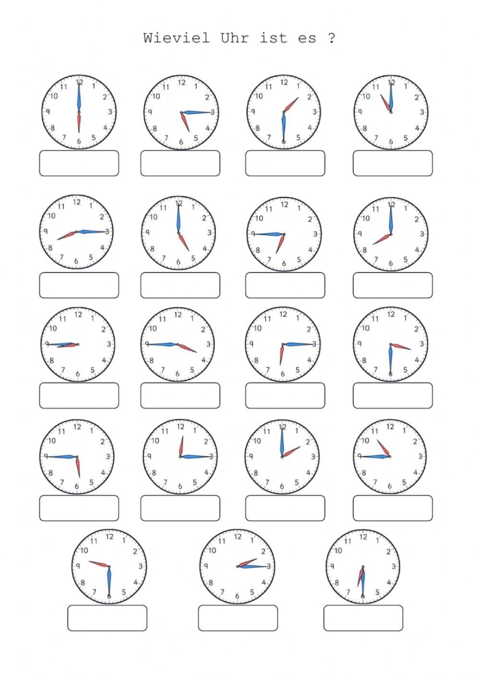 Telling Time On the Hour or Half Hour Worksheet Image 23 Second grade student practicing telling time to the hour and half hour by reading analog clock faces on a worksheet