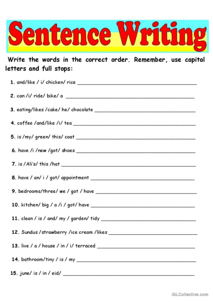 Writing Tips for Compelling Beginning Sentences Worksheet 8 Second grade student using a worksheet to learn how to write engaging opening sentences