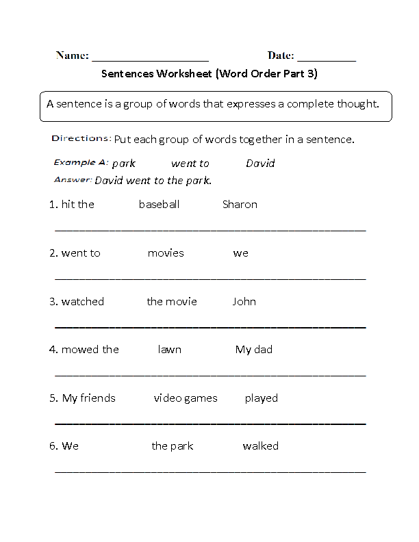 Tips for Writing a Good Beginning Sentence Worksheet Number 16 Second grade student practicing how to write a compelling beginning sentence on a worksheet